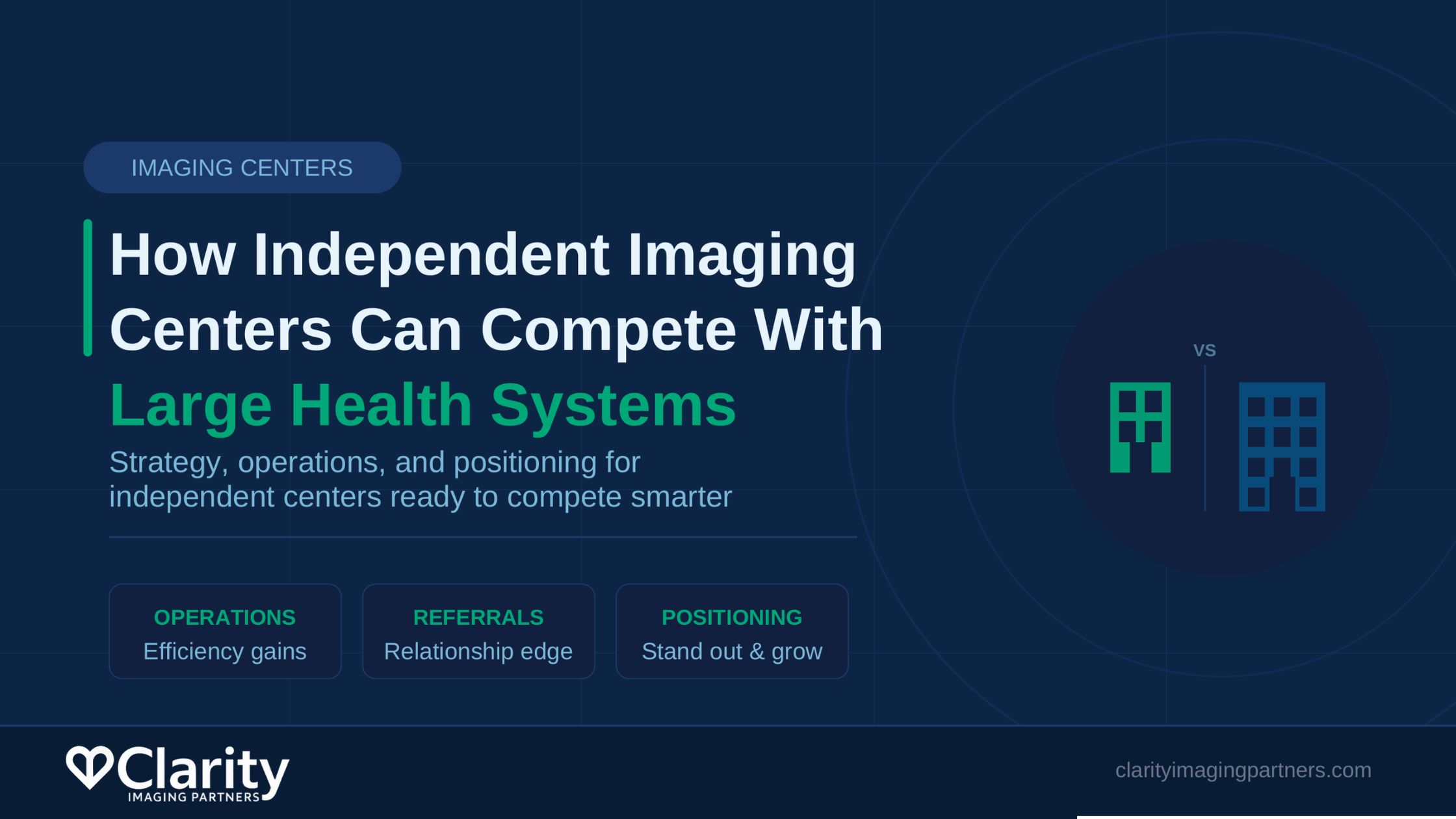 How Independent Imaging Centers Can Compete With Large Health Systems