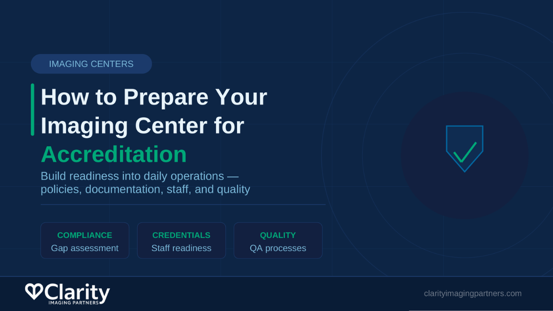 how to prepare your imaging center for accreditation