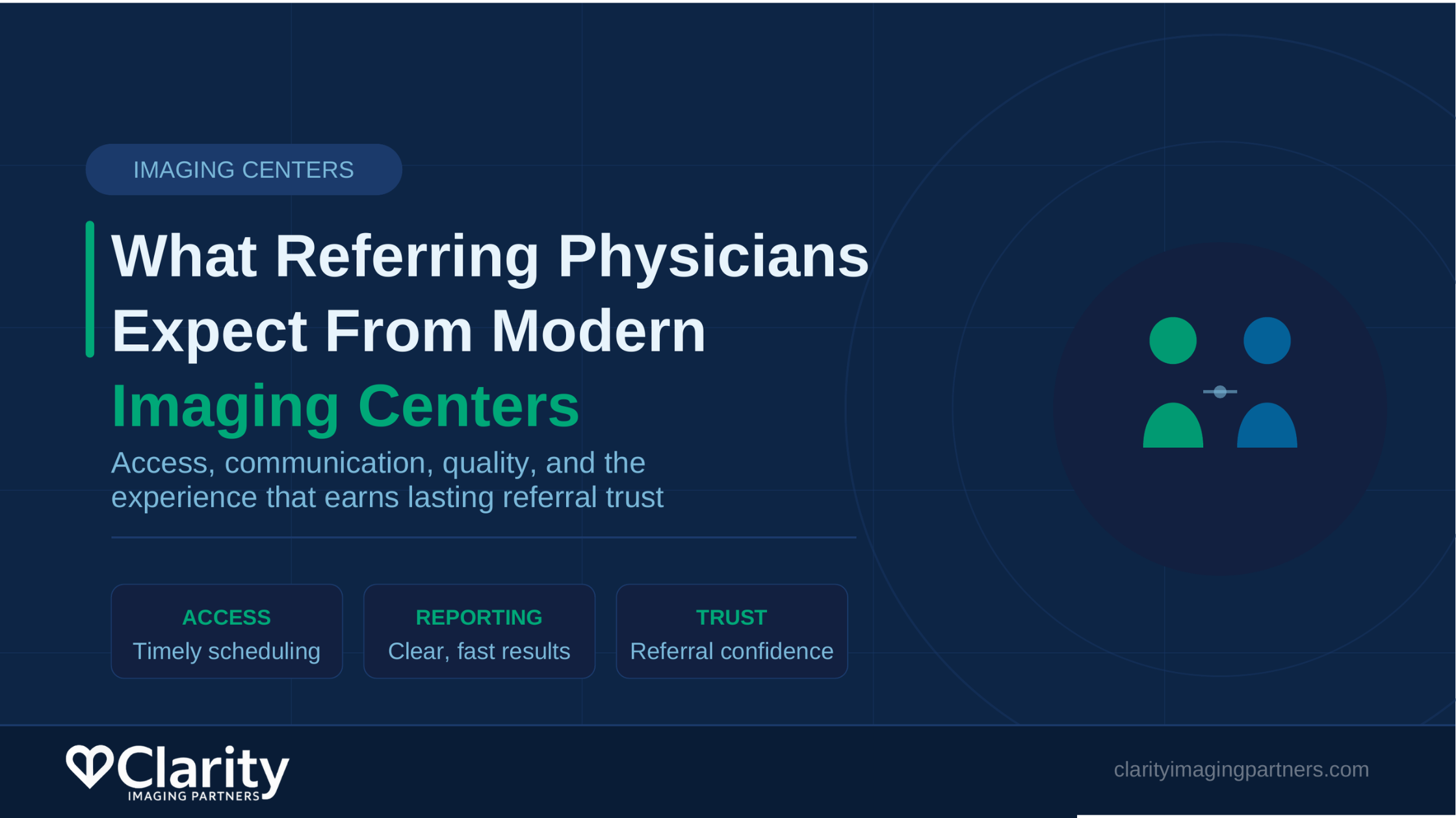 what referring physicians expect from modern imaging centers