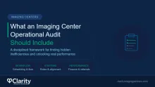 what an imaging center operational audit should include